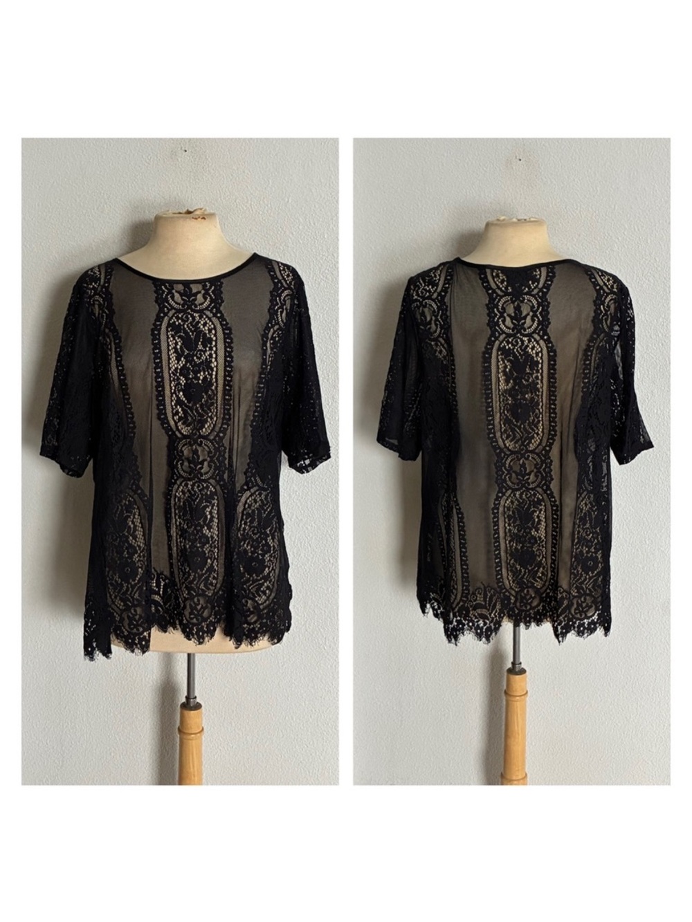 Worthington sheer black top